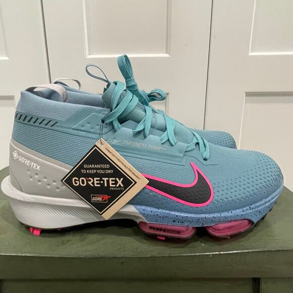 New Nike Infinity Tour 2 Gore-Tex Golf Shoes Turquoise Size 9.5 FV4897-400 main image 4